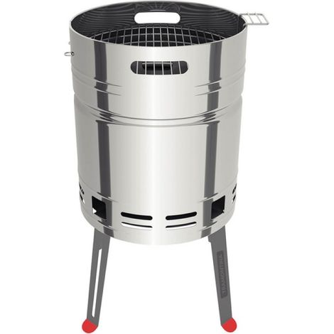 Barbacoa redonda bioclimática 404x459x760 en acero inoxidable