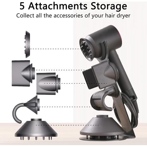 Der Dyson Supersonic Haartrocknerständer verfügt über einen magnetischen Sockel aus reinem Gusseisen mit einem Kabelfach (für Laifen-Nutzer). Der über 50 % dickere Sockel bietet erhöhte Stabilität und
