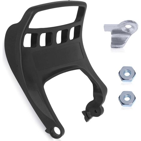 Kit de protège-poignée de frein de chaîne pour tronçonneuses Stihl MS271C MS291C avec garde-main, crochet de maintien de chaîne et écrous de guide-chaîne 1141 792 9101 (1/5)