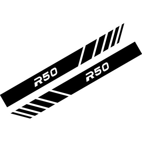 (Noir - Pour R50) Autocollants pour rétroviseurs compatibles avec les accessoires de voiture Mini Cooper (1/5)