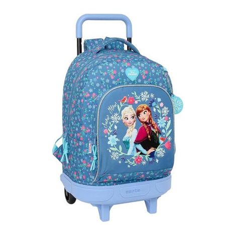 Mochila Escolar con Ruedas Frozen Azul 33 x 45 x 22 cm