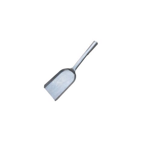 Pelle à cendres de 35,5 cm (14 pouces) de long pour cheminée, monobloc, forme intacte, pour barbecue, charbon de bois, mini pelle à poussière, pelle à cendres pour four, pelle à charbon, acier épais (1/2)