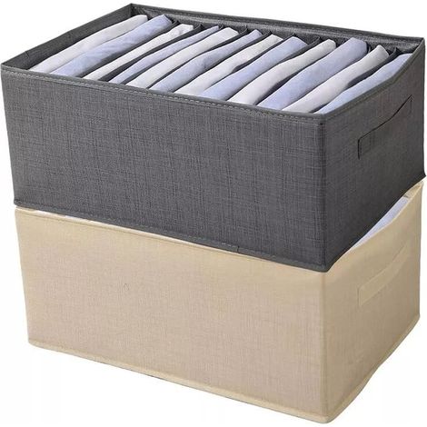 TRADE SHOP - Organizer Salvaspazi Armadi Pieghevole 12 Scomparti Contenitore 44x20x30cm 87405 - (1/5)
