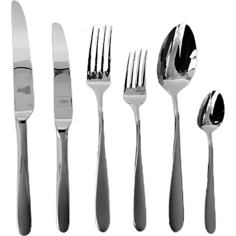Servizio di posate lagostina per tavola 12 persone set da75 acciaio inox18/10 forchetta cucchiaio coltello accessori vari (1/5)