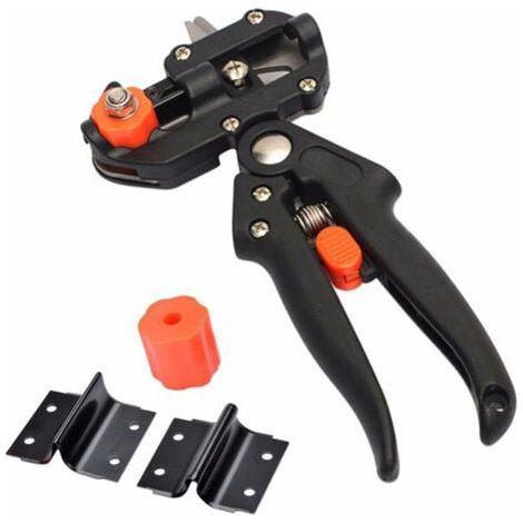 noir Outils de greffage professionnels Grafter Sécateur Kit Jardin Arbre Fruitier Sécateur Greffage ux 2 en 1 ux Outil De Coupe Ensemble