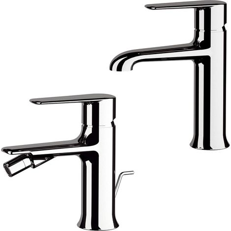 Set miscelatori lavabo e bidet in ottone cromato linea Armonia (1/5)
