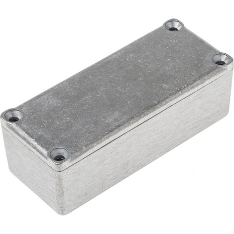 Boîtier RS PRO en Fonte d'aluminium, 90 x 38 x 30mm, Gris ( Prix pour 1 ) (1/2)