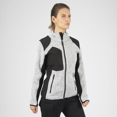 LOUISE GILET DE TRAVAIL 1467 Gris clair chiné L
