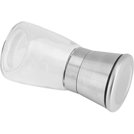 Moulin à sel et poivre en acier inoxydable, lot de 2, broyeur de cuisine ajustable avec rotor en céramique (1/5)