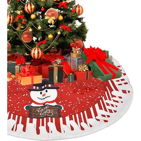 Tapis de sol rond pour plinthe de sapin de Noël de 78 cm (1/4)