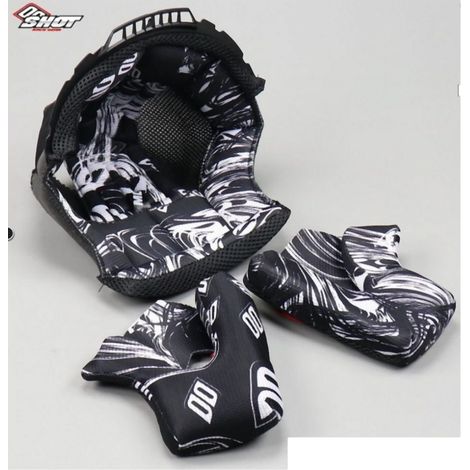 Almohadillas para mejilla SHOT RACING para casco Furious, talla L, nuevas, juego completo.