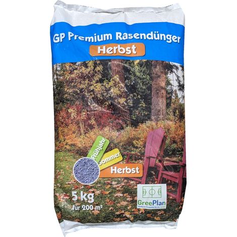 GreenPlan GP Premium Herbst 5 kg Rasendünger Herbstrasendünger Kalidünger