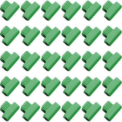 19-mm-Gewächshausklammern, Gewächshausklammern, Folienreihenabdeckungsklammern, Gartenreifenklammer, 30 Stück