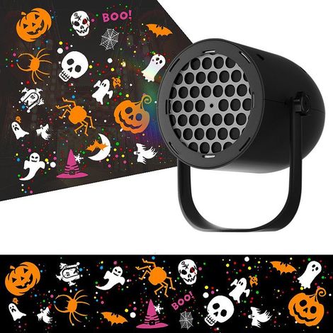 Projecteurs lumineux – Thème Halloween – Parfaits pour la décoration de jardin et les fêtes à thème. (1/2)