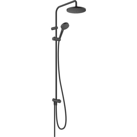 Columna de ducha o ducha de baño sin mezclador HANSGROHE Vernis Blend 200 negro mate (1/4)
