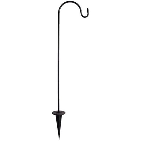 BUNTHAUS Shepherds Crook, Support de Piquet pour Paniers de Plantes en Métal pour Lanternes de Paniers de Plantes D'extérieur (1/5)
