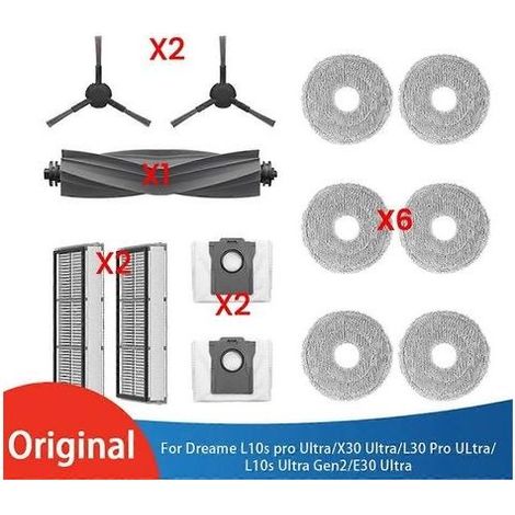 Kit de 13 brosses et filtres pour aspirateur Dreame L10S Pro X30 L30 Pro L10S Gen2 E30 Ultra Access (1/5)