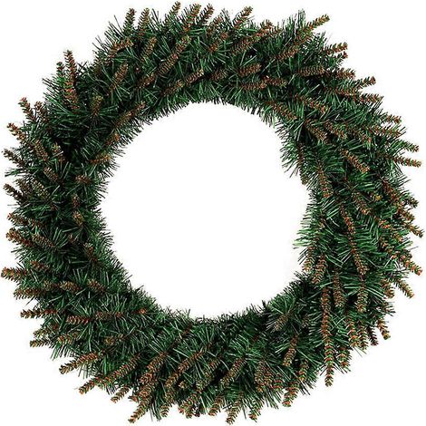 Couronne de Noël en pin à LED, ensemble de 3 guirlandes vertes (1/5)
