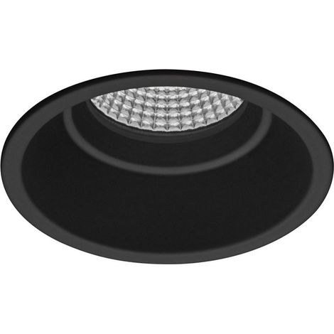 Empotrable redondo LED COB UGR/ambiente fijo "PRO Professional LED" (10W 4000K 939lm) IP44 Ø8,2x7,5cm color negro