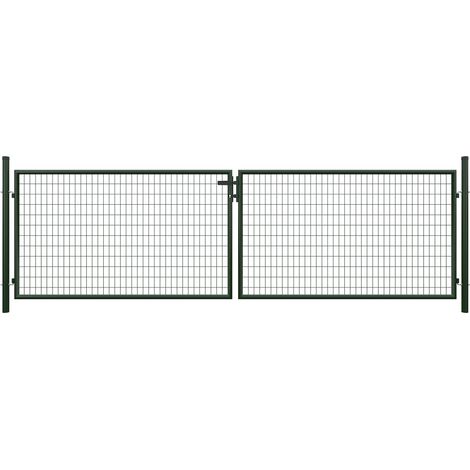 STRONG Doppeltor RAL7016 Anth. 4000x1200 mm m.Pfosten+Beschl.