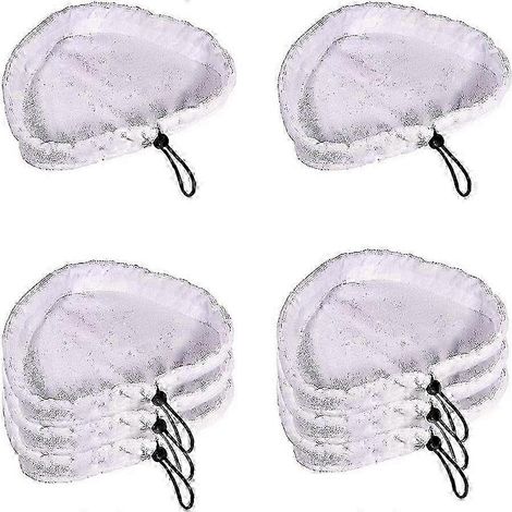 Balai vapeur AURA, 8 pièces, chiffons en microfibre, lingettes de nettoyage vapeur en microfibre, pièces de rechange lavables (1/4)
