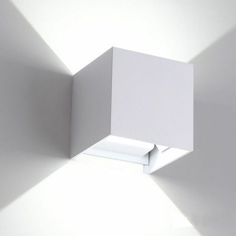 AMXCNOY Applique murale LED étanche 12 W, IP65, orientable, lumière blanche chaude (6000 K), en aluminium, pour usage intérieur et extérieur, 1200 lumens (1/5)
