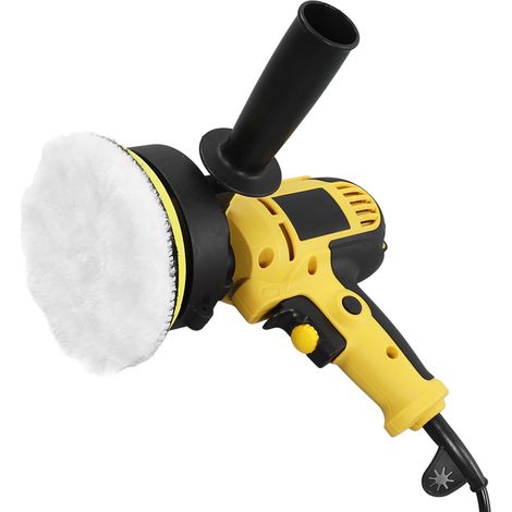 Kit Polisseuse Électrique 125 mm 600‑3700 tr/min, Machine à Polir pour Métal et Bois, Set avec Patins, Prise UE 220 V (1/5)