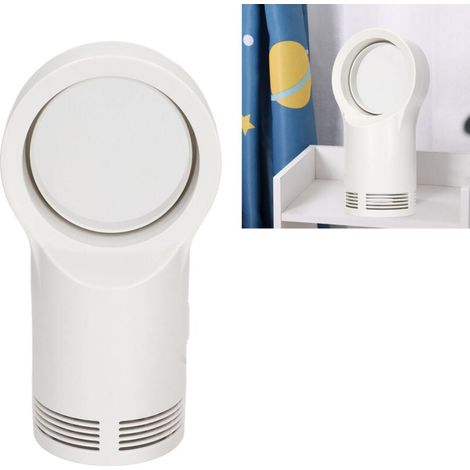 Chauffage électrique sans lame, Portable, petit, blanc, sans feuilles, pour le bureau et la maison (1/5)