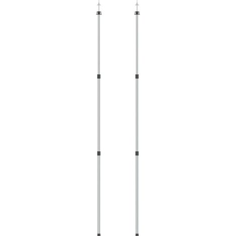 Mâts de bâche télescopiques 102-260 cm 2 pcs Aluminium CFW30354 (1/5)