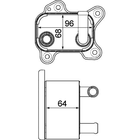 MAHLE CLC 183 000P - Radiatore olio BEHR Premium Line