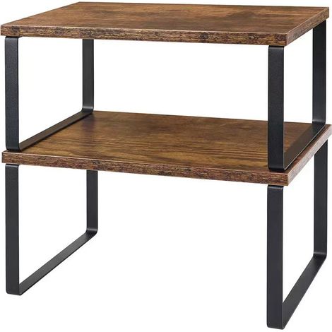 Étagère à épices simple et élégante, s'accorde avec tous les styles de décoration, facile à installer au quotidien (marron foncé) (1/5)