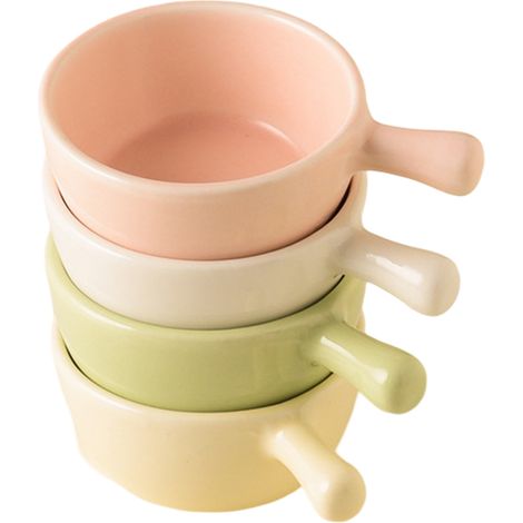 Bol À Sauce - En Grès Cuit À Haute Température - Pour Apéritif, Trempette, Condiment Ou Dessert - Lot De 4 (1/5)