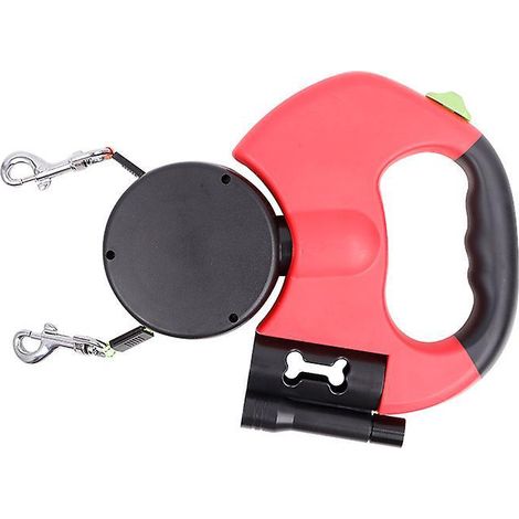 fournitures Pour Animaux De Compagnie Automatique Rtractable Un Remorquage Deux Laisse De Traction Double Tte Laisse De Marche Pour Chien (1/5)
