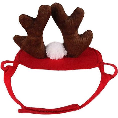 Coiffe de Noël pour animaux de compagnie en forme de bois de cerf, bandeau festif léger pour chien ou chat, ornement pour animaux de compagnie pour événements spéciaux et fêtes costumées (taille moyen (1/3)