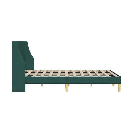 Cadre de lit simple avec tête de lit et plaque de fixation, tête de lit confortable, pour chambre, confort quotidien, assemblage rapide (1/5)