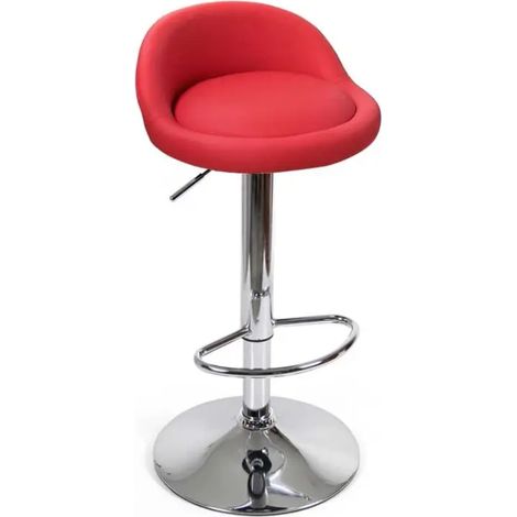 Set de 2 taburetes rojos 38x68-89