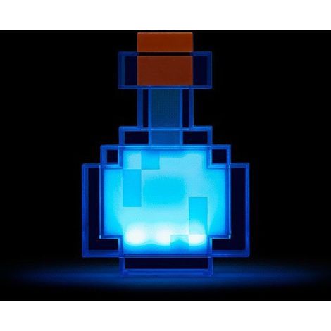 Veilleuse LED 8 couleurs, lampe de bureau LED à changement de couleur en forme de flacon de potion Minecraft, veilleuse de 7 pouces (une pièce) (1/3)