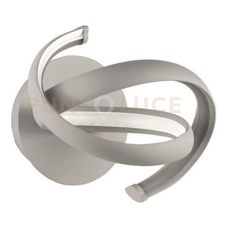 APPLIQUE LUMEN SILVER LED 3000K 500LM 10W DIMMERABILE H.22CM