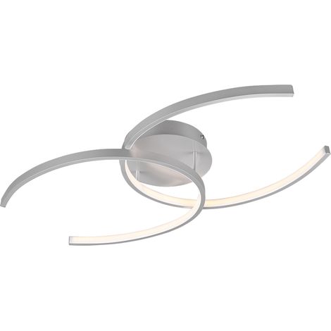 COCOS PLAFONIERA DOPPIA C ALLUMINIO L.70CM. incl. 2x SMD LED, 10W · 2x 1300lm, 3000K (1/2)