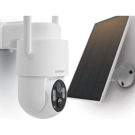 Caméra extérieure Wifi solaire motorisée - HomeCam WRBAT 2,5K 4MP - Avidsen - 127181 (1/5)