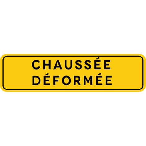 Signalisation de Travaux Temporaires Panneaux de Travaux Temporaires. Danger Chantier Temporaire - Chaussée déformée - Panneau rétroréfléchissant
