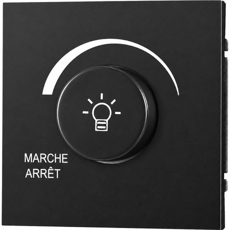 Interrupteur variateur de lumière 500W Série Z Noir Soft Touch 13 × 9 × 10 cm pour éclairage intérieur – Livraison gratuite