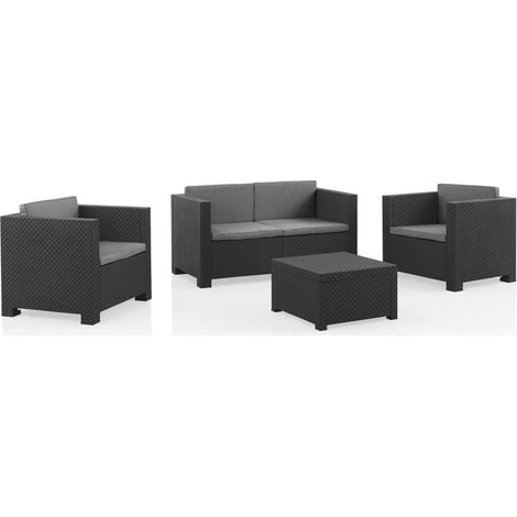 Conjunto de jardin Set Diva Confort SHAF Grafito (1/10)