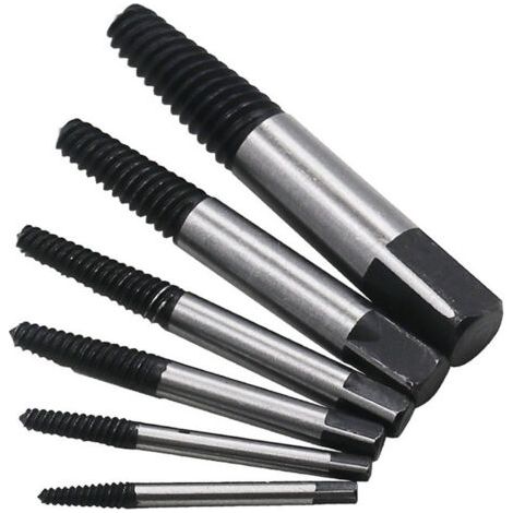6pcs Extracteurs de Vis Cassée en Acier, Goujons, Boulons Cassés Endommagés (1/5)