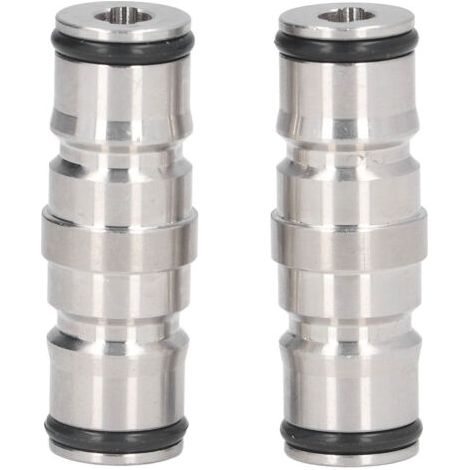2 conectores de bola para barriles de cerveza casera, fabricados en acero inoxidable duradero. (1/4)