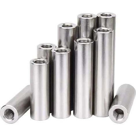 Goupille cylindrique à double tête et filetage intérieur en acier (1/5)