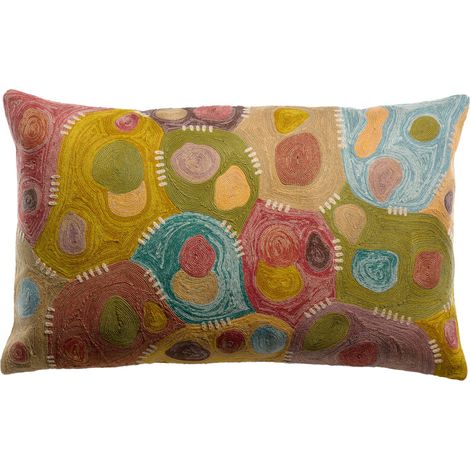 VIVARAISE - Coussin brodé Nestor - Coton 100% - Vivaraise (1/3)