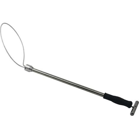 Fangstange aus Edelstahl für Haustiere. Hundepfosten mit verstellbarem Ring. Robuste Lösung zur Tierkontrolle. Sichere Anwendung und Handhabung. (1/5)