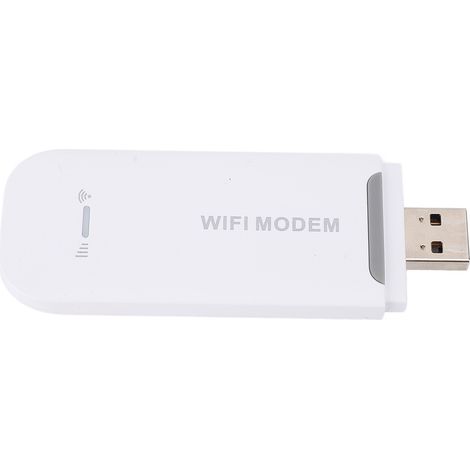 Modem Wi-Fi 4G LTE USB portable, routeur sans fil pour les voyages, haut débit, jusqu'à 8 appareils connectés, blanc (1/5)