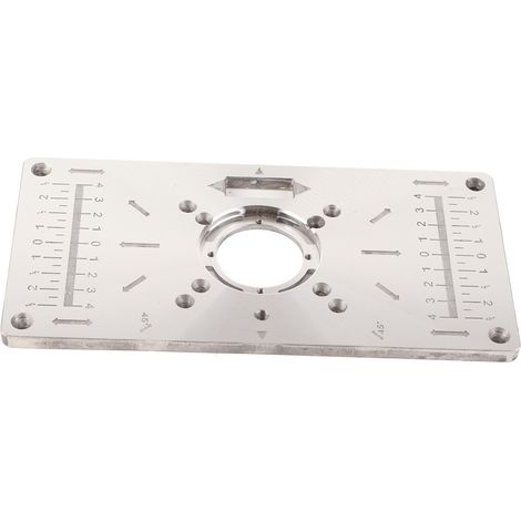 Défonceuse Guide de Coupe Plaque Aluminium Alliage Fraisage Table Chanfrein Bois (1/5)